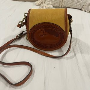 Vintage yellow Dooney & Bourke big duck crossbody bag